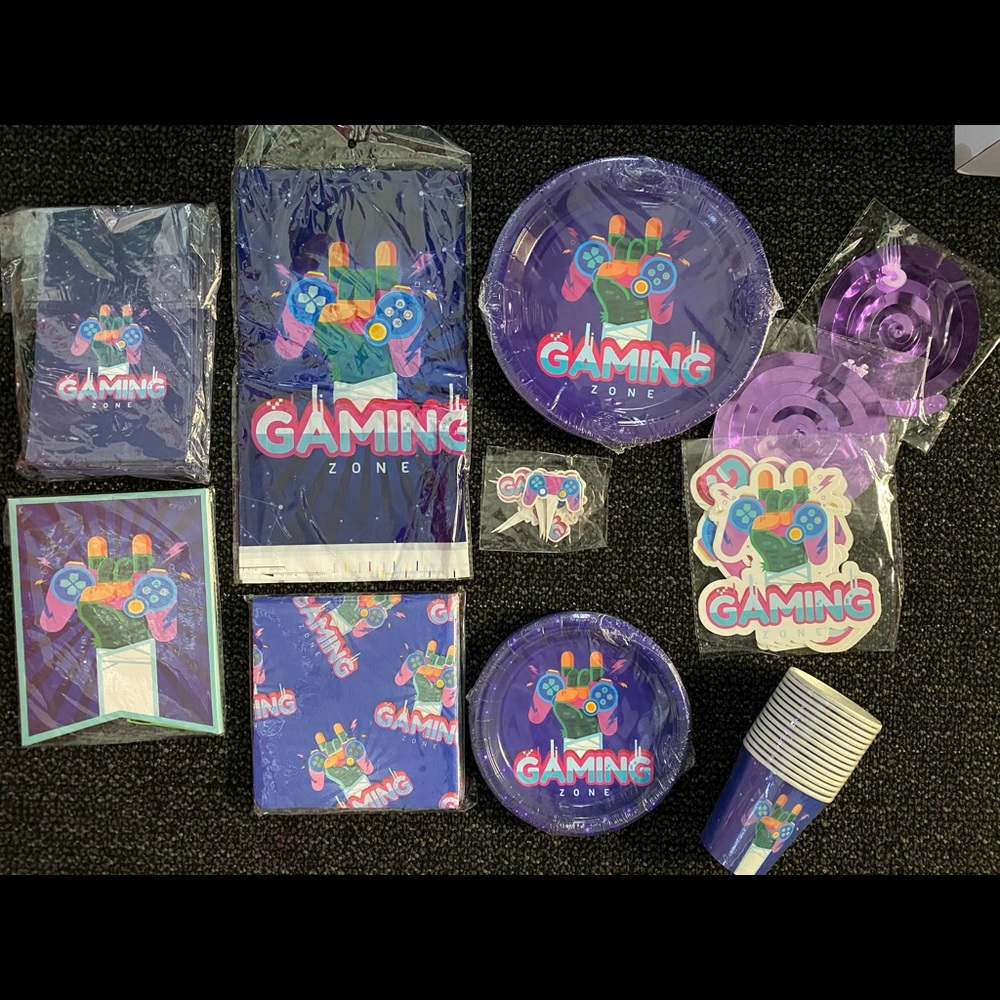 Party Supplies Birthday Party BBQ Lot Gaming Theme